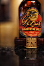 Omega Solid Gold Manual Wind Tank