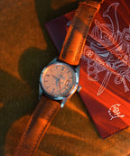 Vintage Tudor Oysterdate Textured Dial Rolex Case and Crown