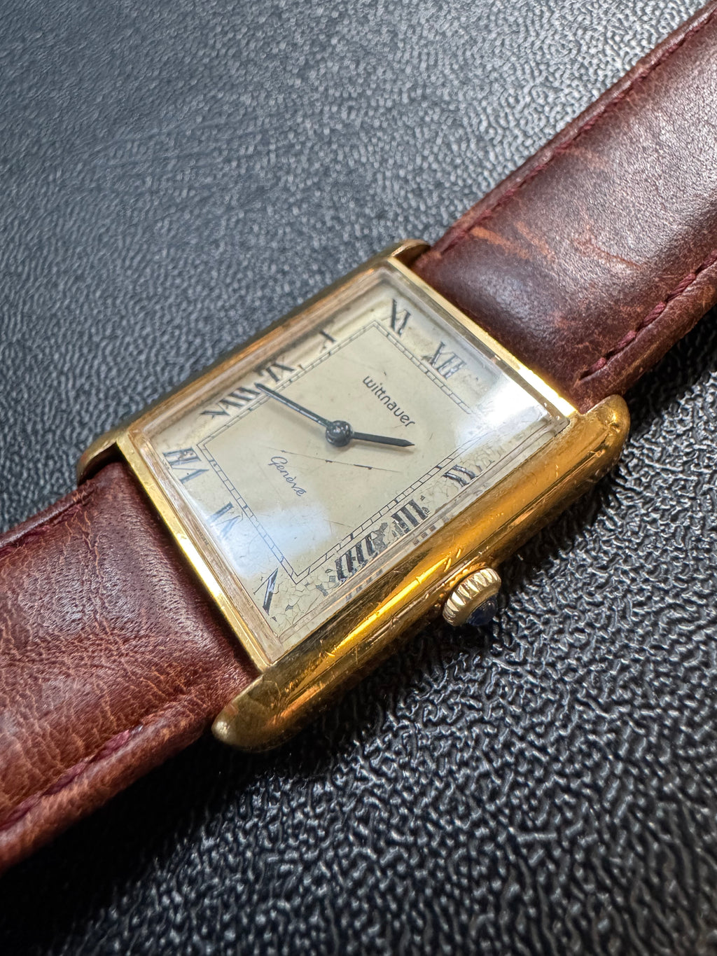 Vintage Wittnauer Art Deco Tank Manual Wind Watch "Dress Down"