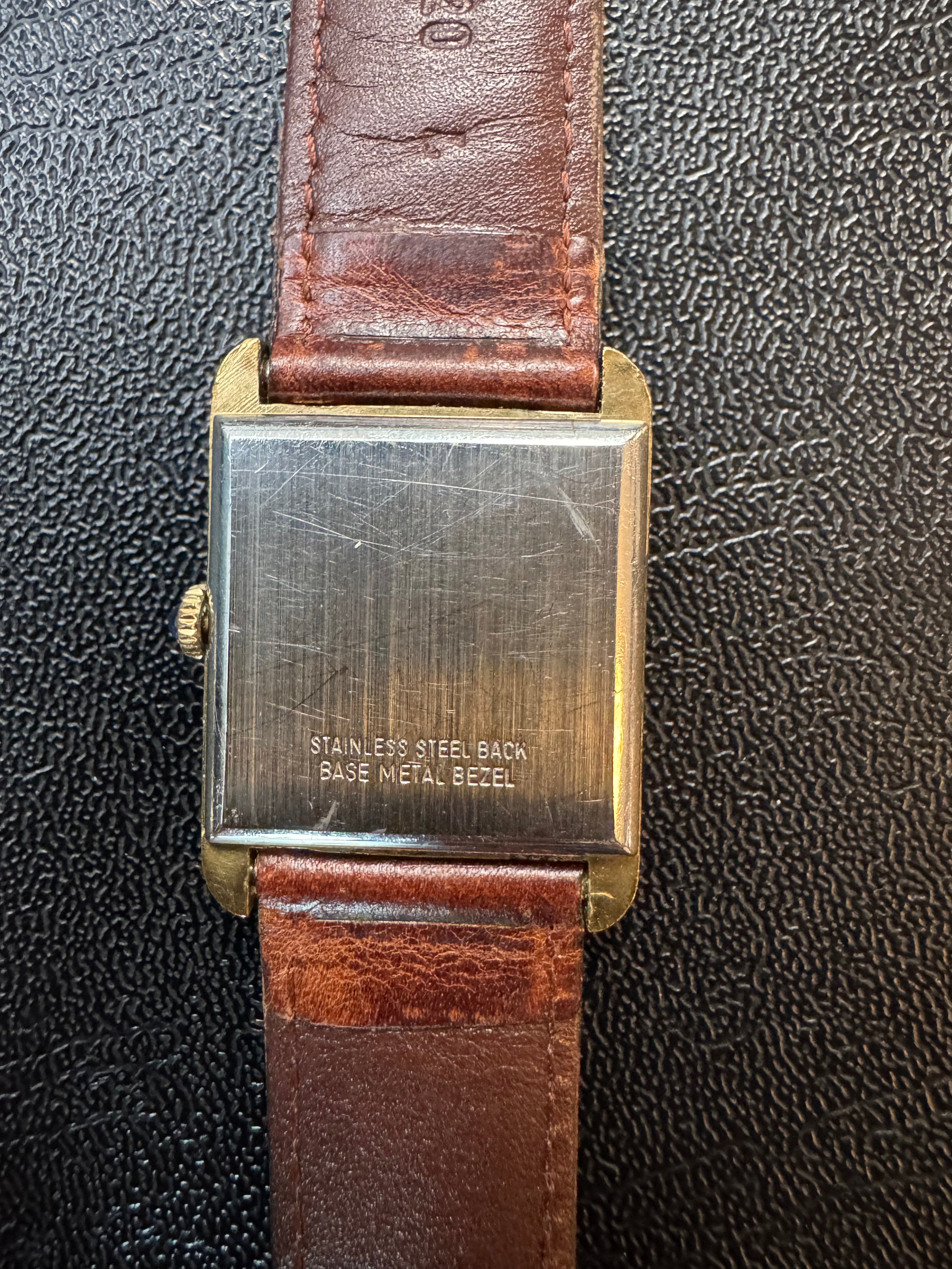 Vintage Wittnauer Art Deco Tank Manual Wind Watch "Dress Down"