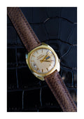 Bulova Accuquartz Day-Date Solid 14K Gold Case Vintage 1970's
